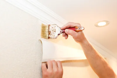 Pose de papier peint à Mérélessart — revêtements muraux et toiles de verre